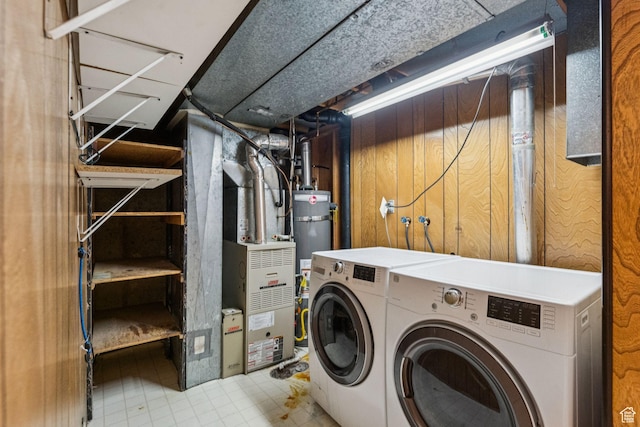 750 E Three Fountains Dr Unit 96, Murray, UT 84107 - washroom with separate washer and dryer, secured water heater, and heating unit