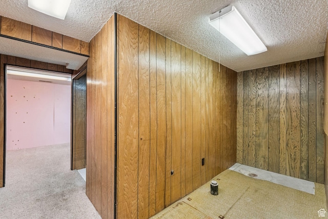 750 E Three Fountains Dr Unit 96, Murray, UT 84107 - finished basement featuring a textured ceiling, carpet floors, and wood walls