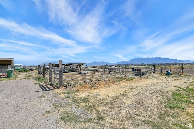 4171 W 2425 N, Hooper Davis Cnty, UT 84315 - view of yard featuring a mountain view, a view of countryside, and an exterior structure