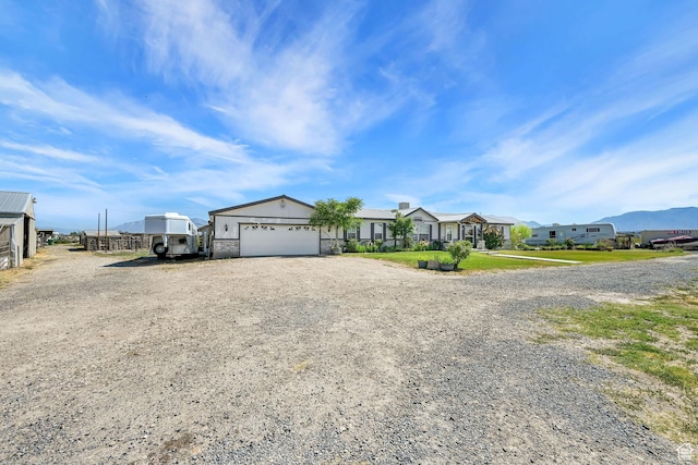 4171 W 2425 N, Hooper Davis Cnty, UT 84315 - ranch-style home with driveway, an attached garage, and a residential view