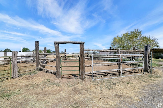 4171 W 2425 N, Hooper Davis Cnty, UT 84315 - gate with a view of rural / pastoral area and an exterior structure