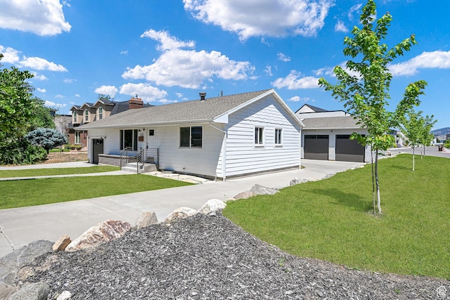 648 W Porter Ln, Centerville, UT 84014 - single story home with a front yard, roof with shingles, and driveway