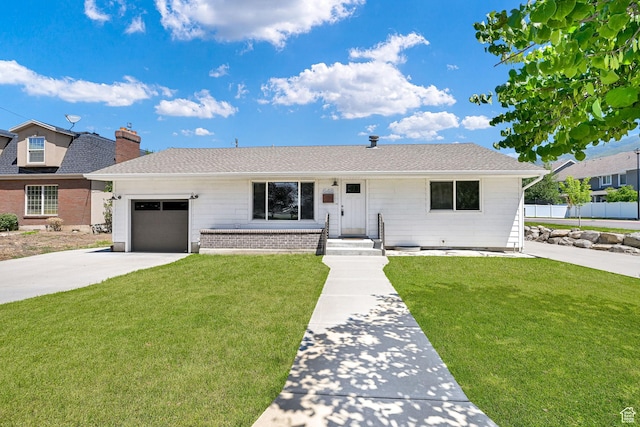 648 W Porter Ln, Centerville, UT 84014 - ranch-style home with an attached garage, concrete driveway, and roof with shingles