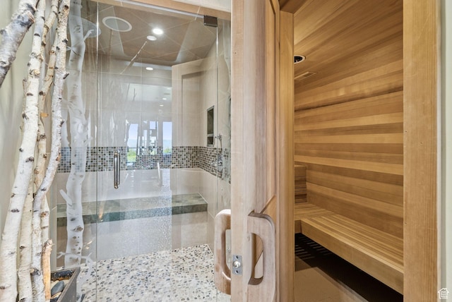 10399 Summit View Dr N, Park City, UT 84060 - bathroom with a stall shower and a sauna / steam room