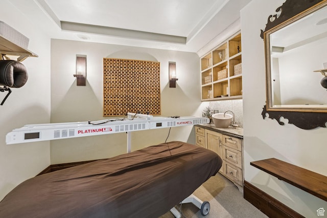 10399 Summit View Dr N, Park City, UT 84060 - bedroom featuring a sink and light carpet