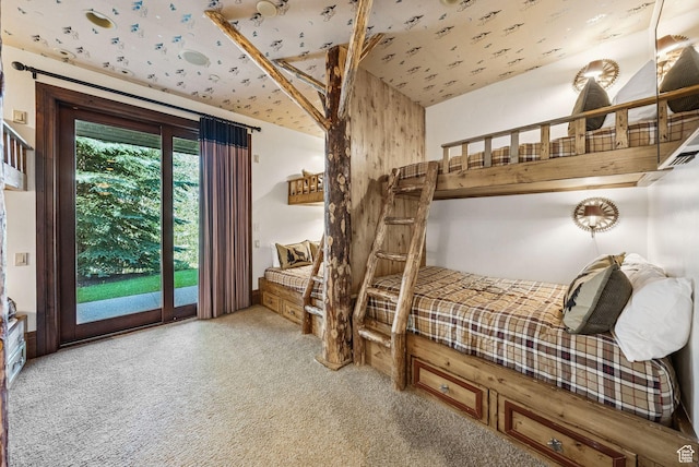 10399 Summit View Dr N, Park City, UT 84060 - carpeted bedroom with access to exterior