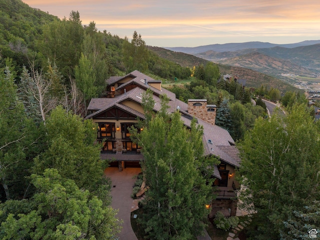 10399 Summit View Dr N, Park City, UT 84060 - aerial view of property and surrounding area featuring mountains