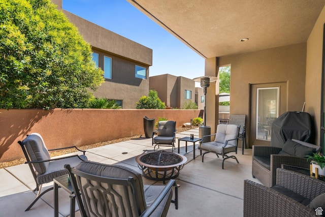 5336 W 3180 S, Hurricane, UT 84737 - view of patio featuring a fire pit