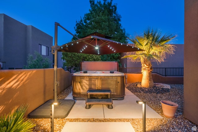 5336 W 3180 S, Hurricane, UT 84737 - view of patio / terrace featuring a hot tub and area for grilling