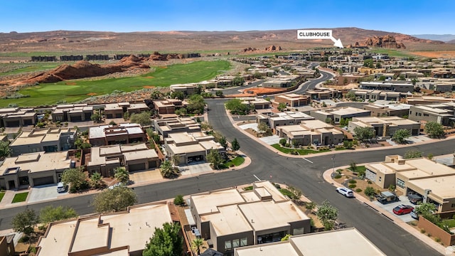 5336 W 3180 S, Hurricane, UT 84737 - aerial view of residential area featuring a mountain backdrop and a local golf course