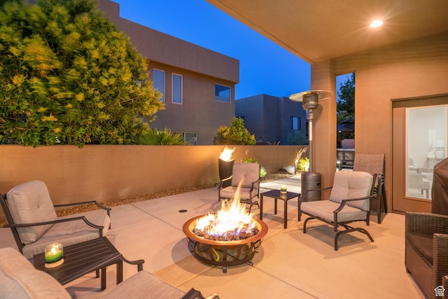 5336 W 3180 S, Hurricane, UT 84737 - view of patio / terrace featuring a fire pit