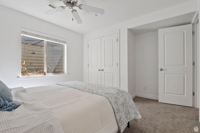 1674 E Ridgefield Rd, Spanish Fork, UT 84660 - carpeted bedroom with a closet and a ceiling fan