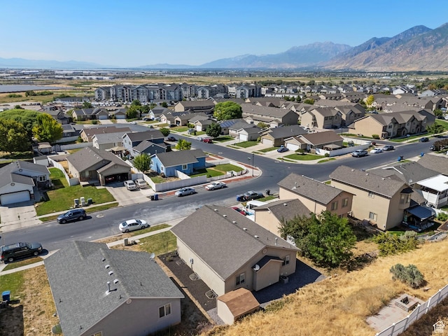1674 E Ridgefield Rd, Spanish Fork, UT 84660 - aerial view of residential area with a mountainous background