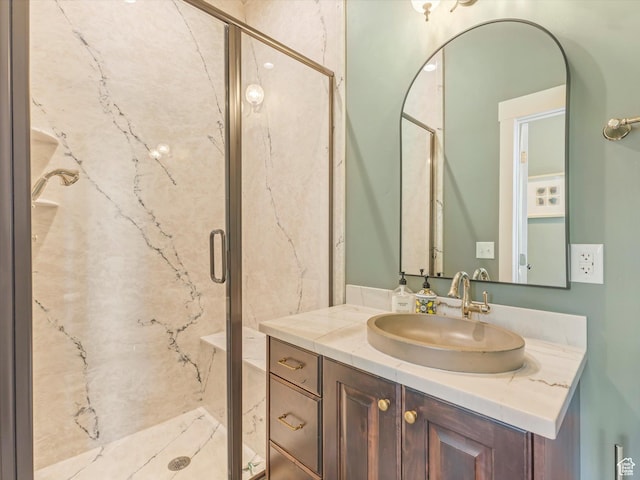 355 S 200 E, Bountiful, UT 84010 - full bath featuring vanity and a marble finish shower