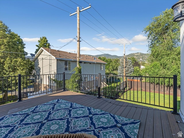 355 S 200 E, Bountiful, UT 84010 - deck featuring a mountain view
