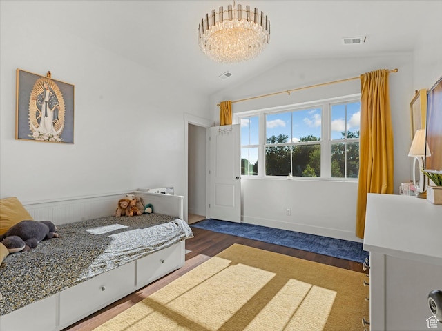 355 S 200 E, Bountiful, UT 84010 - bedroom with wood finished floors and lofted ceiling