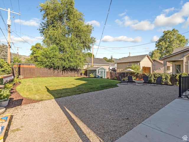 355 S 200 E, Bountiful, UT 84010 - fenced backyard with a storage unit and a patio