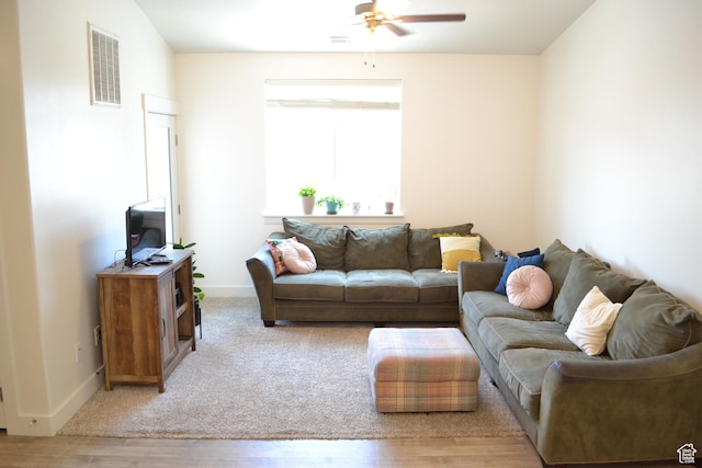 680 N 380 W Unit Z303, Vineyard, UT 84059 - living room with ceiling fan and wood finished floors