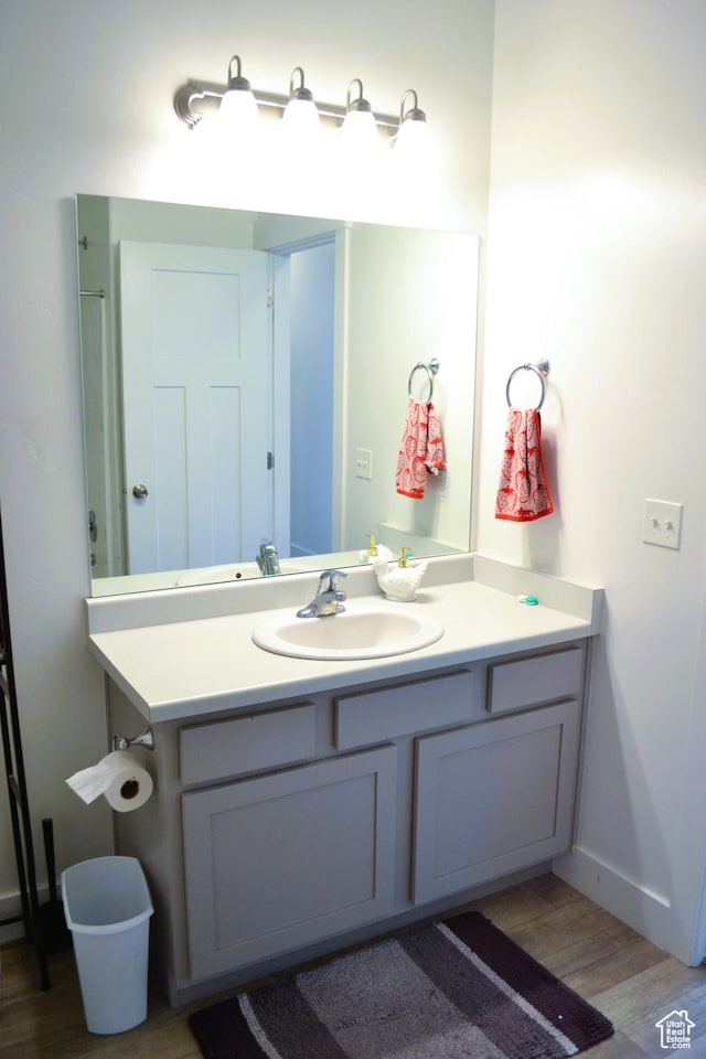 680 N 380 W Unit Z303, Vineyard, UT 84059 - bathroom with vanity and wood finished floors