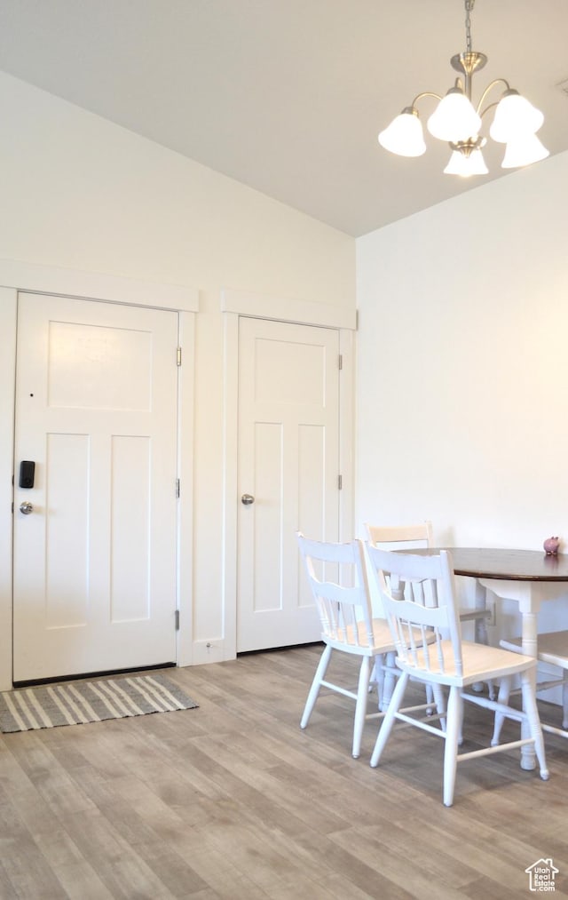 680 N 380 W Unit Z303, Vineyard, UT 84059 - dining space with a chandelier and light wood-type flooring