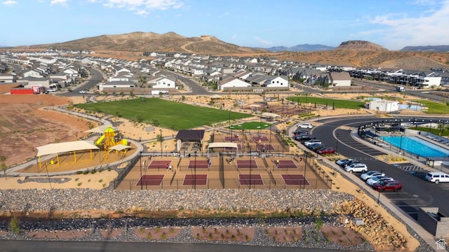 1391 S Padre Bay Dr Unit 4075, Washington, UT 84780 - aerial view of residential area featuring a mountain backdrop