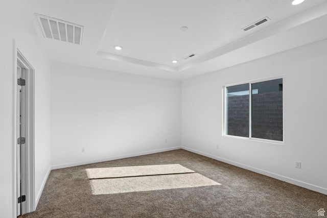 1391 S Padre Bay Dr Unit 4075, Washington, UT 84780 - carpeted empty room with recessed lighting and a tray ceiling