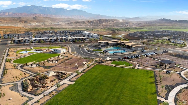1391 S Padre Bay Dr Unit 4075, Washington, UT 84780 - aerial overview of property's location with a mountainous background and nearby suburban area