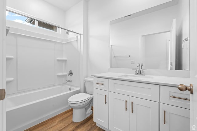 1391 S Padre Bay Dr Unit 4075, Washington, UT 84780 - full bathroom featuring vanity, wood finished floors, and tub / shower combination