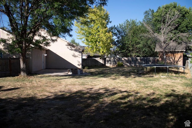 41 W 770 N, Santaquin, UT 84655 - fenced backyard featuring a trampoline