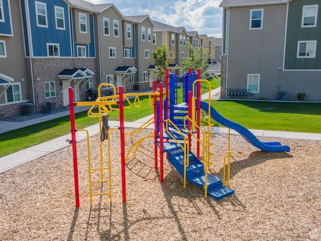 96 E 670 N, Vineyard, UT 84059 - view of playground featuring a residential view and a lawn