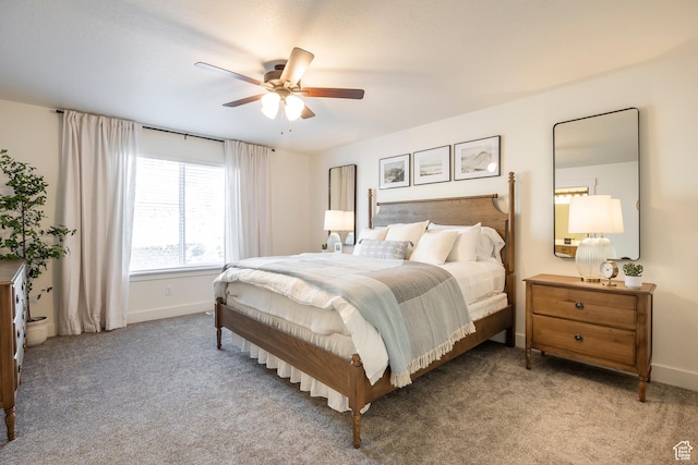 160 S 940 E, Santaquin, UT 84655 - carpeted bedroom featuring baseboards and ceiling fan