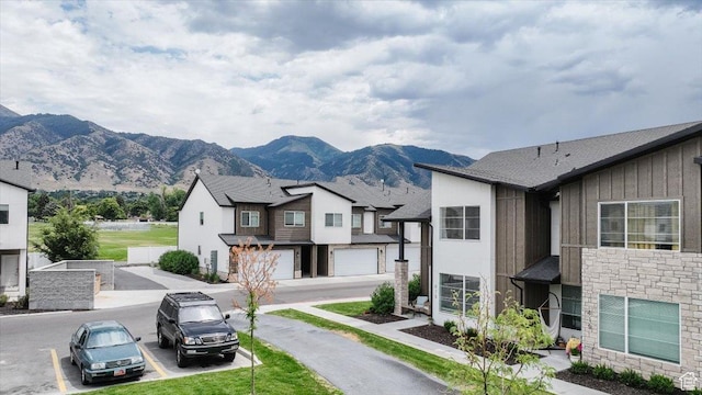 415 W 15 S, Providence, UT 84332 - view of asphalt road with a mountain view, sidewalks, and a residential view