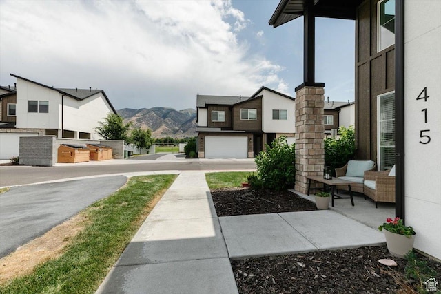 415 W 15 S, Providence, UT 84332 - view of yard with a mountain view and a garage