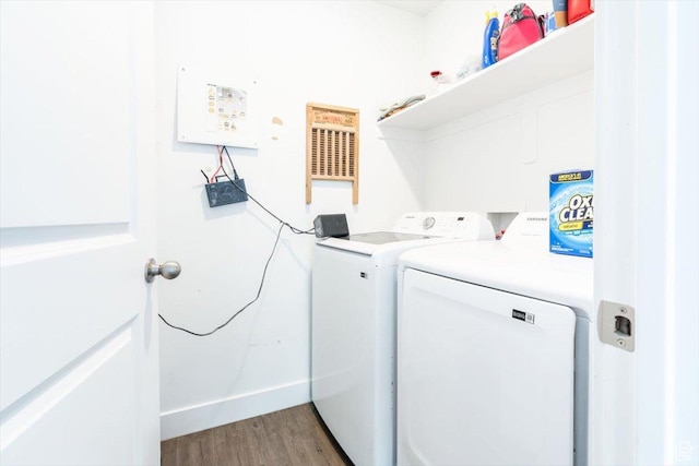 415 W 15 S, Providence, UT 84332 - laundry area with independent washer and dryer and wood finished floors