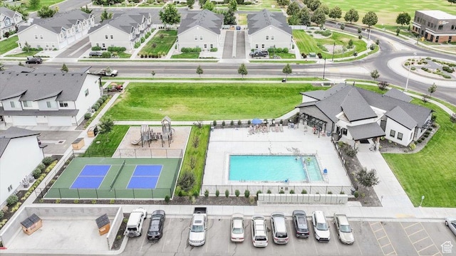 415 W 15 S, Providence, UT 84332 - aerial view of residential area featuring a pool area