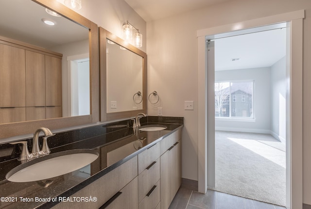 bathroom featuring vanity