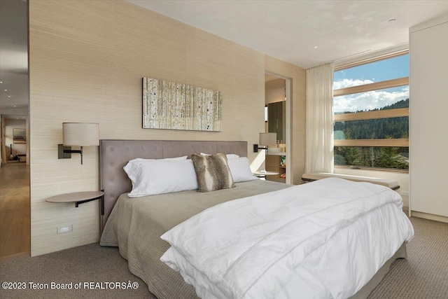 bedroom featuring wood-type flooring