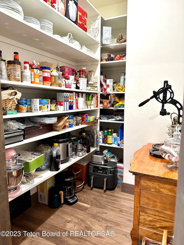 view of pantry