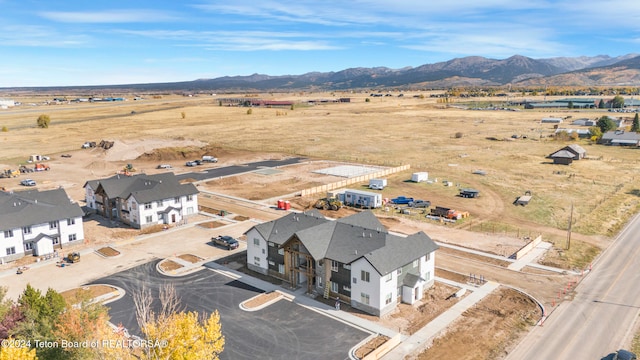 aerial view featuring a mountain view