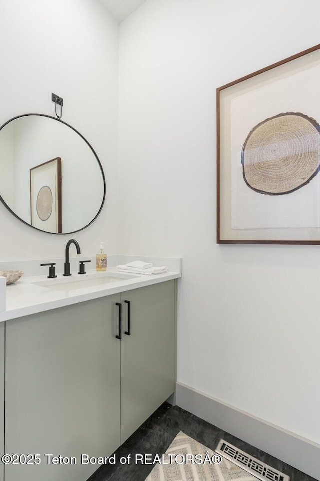 3139 Slinger Ct, Driggs, ID 83422 - bathroom with baseboards and vanity