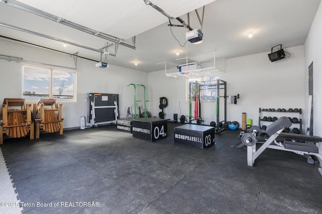 3139 Slinger Ct, Driggs, ID 83422 - garage featuring a garage door opener