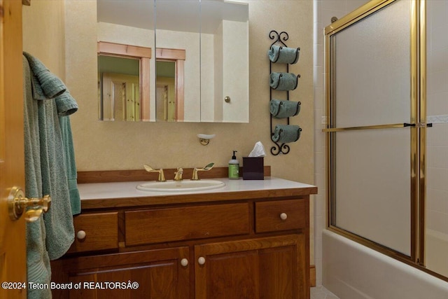 5 W Blair Rd, Alta, WY 83414 - bathroom with enclosed tub / shower combo and large vanity