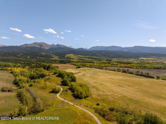 5 W Blair Rd, Alta, WY 83414 - bird's eye view featuring a mountain view and a rural view