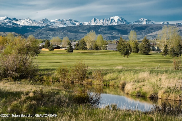 property view of mountains with a water view