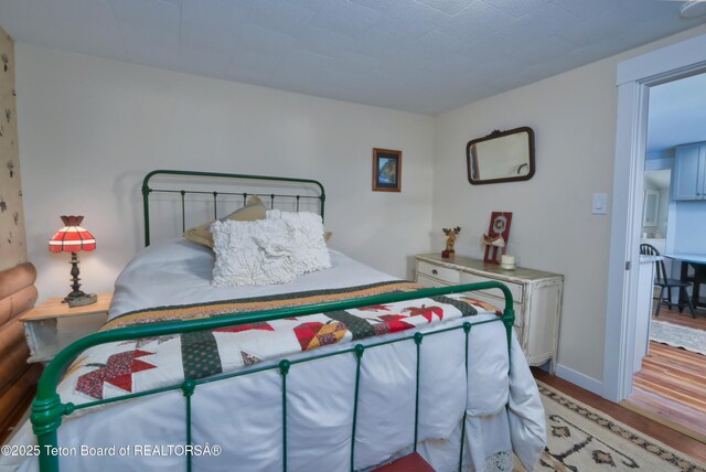 4193 Old Irwin Rd, Irwin, ID 83428 - bedroom featuring light wood-style flooring and baseboards
