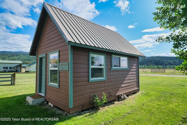 4193 Old Irwin Rd, Irwin, ID 83428 - view of outdoor structure with a mountain view