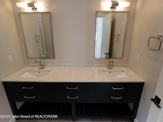 bathroom with vanity
