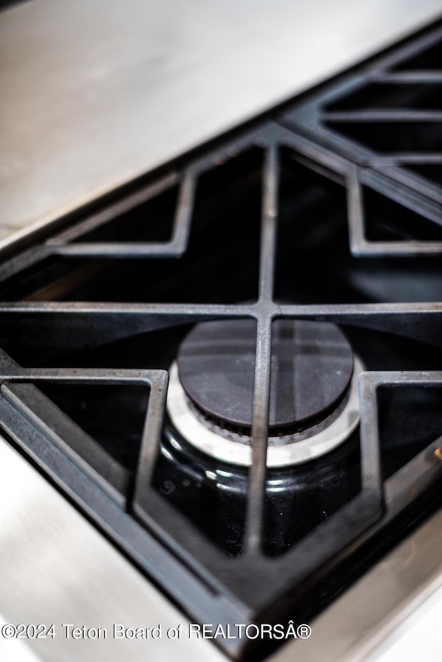 interior details featuring cooktop and range