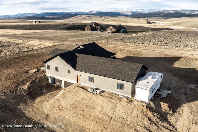 aerial view featuring a mountain view