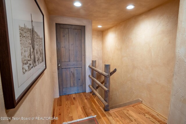 interior space with wood-type flooring